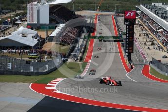 World © Octane Photographic Ltd. Formula 1 - American Grand Prix - Sunday - Race. Sebastian Vettel - Scuderia Ferrari SF70H. Circuit of the Americas, Austin, Texas, USA. Sunday 22nd October 2017. Digital Ref: 1994LB2D7310