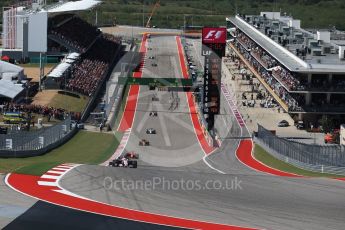 World © Octane Photographic Ltd. Formula 1 - American Grand Prix - Sunday - Race. Esteban Ocon - Sahara Force India VJM10. Circuit of the Americas, Austin, Texas, USA. Sunday 22nd October 2017. Digital Ref: 1994LB2D7325