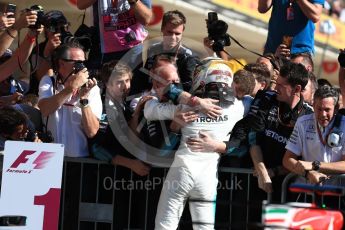 World © Octane Photographic Ltd. Formula 1 - American Grand Prix - Sunday - Race Podium. Lewis Hamilton - Mercedes AMG Petronas F1 W08 EQ Energy+. Circuit of the Americas, Austin, Texas, USA. Sunday 22nd October 2017. Digital Ref: 1995LB1D0282