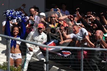 World © Octane Photographic Ltd. Formula 1 - American Grand Prix - Sunday - Race Podium. Lewis Hamilton - Mercedes AMG Petronas F1 W08 EQ Energy+. Circuit of the Americas, Austin, Texas, USA. Sunday 22nd October 2017. Digital Ref: 1995LB1D0930