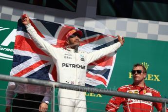 World © Octane Photographic Ltd. Formula 1 - American Grand Prix - Sunday - Race Podium. Lewis Hamilton - Mercedes AMG Petronas F1 W08 EQ Energy+. Circuit of the Americas, Austin, Texas, USA. Sunday 22nd October 2017. Digital Ref: 1995LB1D0992