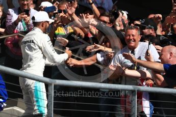 World © Octane Photographic Ltd. Formula 1 - American Grand Prix - Sunday - Race Podium. Lewis Hamilton - Mercedes AMG Petronas F1 W08 EQ Energy+. Circuit of the Americas, Austin, Texas, USA. Sunday 22nd October 2017. Digital Ref: 1995LB1D1106