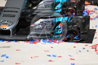 World © Octane Photographic Ltd. Formula 1 - American Grand Prix - Sunday - Race Podium. Spares of Mercedes AMG Petronas F1 W08 EQ Energy+. Circuit of the Americas, Austin, Texas, USA. Sunday 22nd October 2017. Digital Ref: 1995LB1D1301