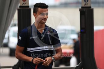 World © Octane Photographic Ltd. Formula 1 - American Grand Prix - Friday - Paddock. Pascal Wehrlein – Sauber F1 Team C36. Circuit of the Americas, Austin, Texas, USA. Friday 20th October 2017. Digital Ref: 1985LB1D3295