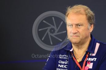 World © Octane Photographic Ltd. Formula 1 - American Grand Prix – Friday Team Press Conference. Robert Fernley - Deputy Team Principal of Sahara Force India. Circuit of the Americas, Austin, Texas, USA. Friday 20th October 2017. Digital Ref: 1988LB1D5363