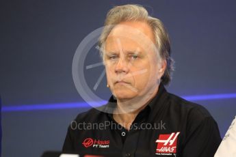 World © Octane Photographic Ltd. Formula 1 - American Grand Prix – Friday Team Press Conference. Gene Haas - Founder and Chairman of Haas F1 Team. Circuit of the Americas, Austin, Texas, USA. Friday 20th October 2017. Digital Ref: 1988LB1D5369
