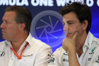 World © Octane Photographic Ltd. Formula 1 - American Grand Prix – Friday Team Press Conference. Toto Wolff - Executive Director & Head of Mercedes-Benz Motorsport. Circuit of the Americas, Austin, Texas, USA. Friday 20th October 2017. Digital Ref: 1988LB1D5374