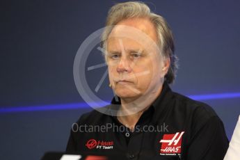 World © Octane Photographic Ltd. Formula 1 - American Grand Prix – Friday Team Press Conference. Gene Haas - Founder and Chairman of Haas F1 Team. Circuit of the Americas, Austin, Texas, USA. Friday 20th October 2017. Digital Ref: 1988LB1D5392
