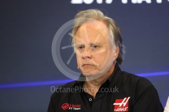 World © Octane Photographic Ltd. Formula 1 - American Grand Prix – Friday Team Press Conference. Gene Haas - Founder and Chairman of Haas F1 Team. Circuit of the Americas, Austin, Texas, USA. Friday 20th October 2017. Digital Ref: 1988LB1D5410