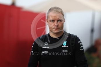 World © Octane Photographic Ltd. Formula 1 - American Grand Prix - Saturday - Paddock. Valtteri Bottas - Mercedes AMG Petronas F1 W08 EQ Energy+. Circuit of the Americas, Austin, Texas, USA. Saturday 21st October 2017. Digital Ref: 1989LB1D5434