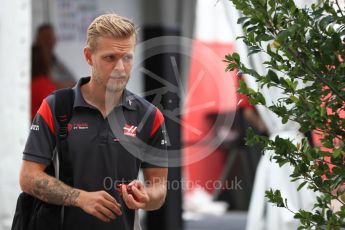 World © Octane Photographic Ltd. Formula 1 - American Grand Prix - Saturday - Paddock. Kevin Magnussen - Haas F1 Team VF-17. Circuit of the Americas, Austin, Texas, USA. Saturday 21st October 2017. Digital Ref: 1989LB1D5450