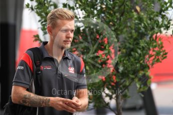World © Octane Photographic Ltd. Formula 1 - American Grand Prix - Saturday - Paddock. Kevin Magnussen - Haas F1 Team VF-17. Circuit of the Americas, Austin, Texas, USA. Saturday 21st October 2017. Digital Ref: 1989LB1D5455