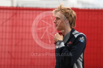 World © Octane Photographic Ltd. Formula 1 - American Grand Prix - Sunday - Paddock. Brendon Hartley - Scuderia Toro Rosso. Circuit of the Americas, Austin, Texas, USA. Sunday 22nd October 2017. Digital Ref: 1992LB1D8097