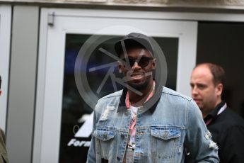 World © Octane Photographic Ltd. Formula 1 - American Grand Prix - Sunday - Paddock. Usain Bolt. Circuit of the Americas, Austin, Texas, USA. Sunday 22nd October 2017. Digital Ref: 1992LB1D8116