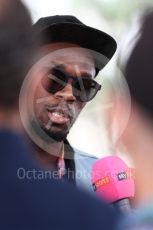 World © Octane Photographic Ltd. Formula 1 - American Grand Prix - Sunday - Paddock. Usain Bolt meets with the media. Circuit of the Americas, Austin, Texas, USA. Sunday 22nd October 2017. Digital Ref: 1992LB1D8223