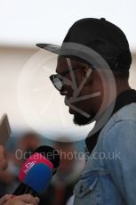 World © Octane Photographic Ltd. Formula 1 - American Grand Prix - Sunday - Paddock. Usain Bolt meets with the media. Circuit of the Americas, Austin, Texas, USA. Sunday 22nd October 2017. Digital Ref: 1992LB1D8315