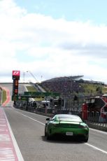 World © Octane Photographic Ltd. Formula 1 - American Grand Prix - Sunday - Paddock. Lewis Hamilton takes Usain Bolt on a Hot Lap of COTA. Circuit of the Americas, Austin, Texas, USA. Sunday 22nd October 2017. Digital Ref: 1992LB1D8412