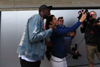 World © Octane Photographic Ltd. Formula 1 - American Grand Prix - Sunday - Paddock. Usain Bolt. Circuit of the Americas, Austin, Texas, USA. Sunday 22nd October 2017. Digital Ref: 1992LB2D6660