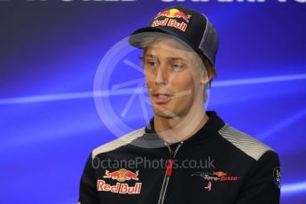 World © Octane Photographic Ltd. Formula 1 - American Grand Prix – Thursday Driver Press Conference – Part 1. Brendon Hartley - Scuderia Toro Rosso. Circuit of the Americas, Austin, Texas, USA. Thursday 19th October 2017. Digital Ref: 1984LB1D2243