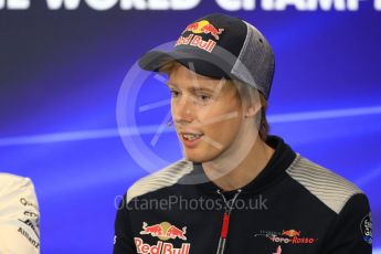 World © Octane Photographic Ltd. Formula 1 - American Grand Prix – Thursday Driver Press Conference – Part 1. Brendon Hartley - Scuderia Toro Rosso. Circuit of the Americas, Austin, Texas, USA. Thursday 19th October 2017. Digital Ref: 1984LB1D2364