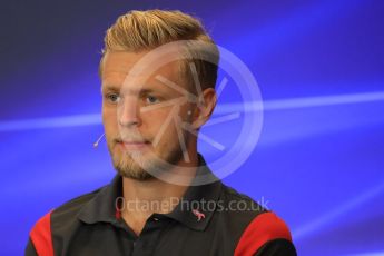 World © Octane Photographic Ltd. Formula 1 - American Grand Prix – Thursday Driver Press Conference – Part 2. Kevin Magnussen - Haas F1 Team. Circuit of the Americas, Austin, Texas, USA. Thursday 19th October 2017. Digital Ref: 1984LB1D2570