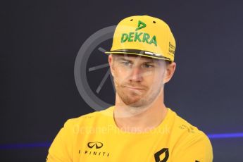 World © Octane Photographic Ltd. Formula 1 - American Grand Prix – Thursday Driver Press Conference – Part 2. Nico Hulkenberg - Renault Sport F1 Team. Circuit of the Americas, Austin, Texas, USA. Thursday 19th October 2017. Digital Ref: 1984LB1D2581