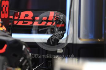 World © Octane Photographic Ltd. Formula 1 - American Grand Prix - Thursday - Pit Lane. Red Bull Racing RB13. Circuit of the Americas, Austin, Texas, USA. Thursday 19th October 2017. Digital Ref: 1983LB1D2685