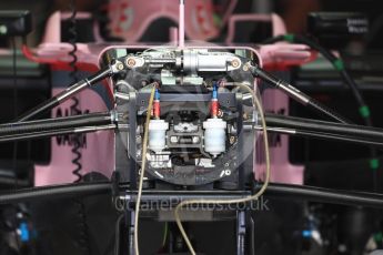 World © Octane Photographic Ltd. Formula 1 - American Grand Prix - Thursday - Pit Lane. Sahara Force India VJM10. Circuit of the Americas, Austin, Texas, USA. Thursday 19th October 2017. Digital Ref: 1983LB1D2743