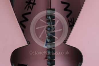 World © Octane Photographic Ltd. Formula 1 - American Grand Prix - Thursday - Pit Lane. Sahara Force India VJM10. Circuit of the Americas, Austin, Texas, USA. Thursday 19th October 2017. Digital Ref: 1983LB1D2748