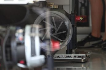 World © Octane Photographic Ltd. Formula 1 - American Grand Prix - Thursday - Pit Lane. Sahara Force India VJM10. Circuit of the Americas, Austin, Texas, USA. Thursday 19th October 2017. Digital Ref: 1983LB1D2756