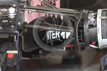 World © Octane Photographic Ltd. Formula 1 - American Grand Prix - Thursday - Pit Lane. Sahara Force India VJM10. Circuit of the Americas, Austin, Texas, USA. Thursday 19th October 2017. Digital Ref: 1983LB1D2759