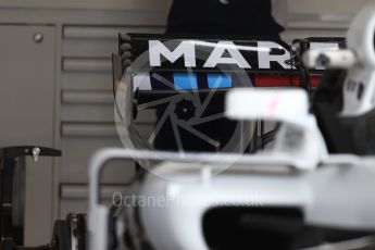 World © Octane Photographic Ltd. Formula 1 - American Grand Prix - Thursday - Pit Lane. Williams Martini Racing FW40. Circuit of the Americas, Austin, Texas, USA. Thursday 19th October 2017. Digital Ref: 1983LB1D2800