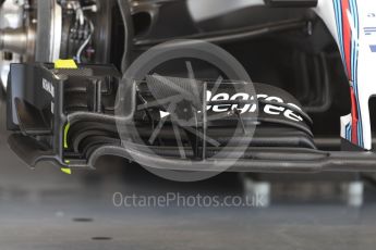 World © Octane Photographic Ltd. Formula 1 - American Grand Prix - Thursday - Pit Lane. Williams Martini Racing FW40. Circuit of the Americas, Austin, Texas, USA. Thursday 19th October 2017. Digital Ref: 1983LB1D2815