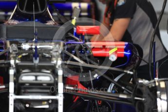 World © Octane Photographic Ltd. Formula 1 - American Grand Prix - Thursday - Pit Lane. Scuderia Toro Rosso STR12. Circuit of the Americas, Austin, Texas, USA. Thursday 19th October 2017. Digital Ref: 1983LB1D2856