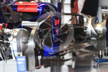World © Octane Photographic Ltd. Formula 1 - American Grand Prix - Thursday - Pit Lane. Scuderia Toro Rosso STR12. Circuit of the Americas, Austin, Texas, USA. Thursday 19th October 2017. Digital Ref: 1983LB1D2906