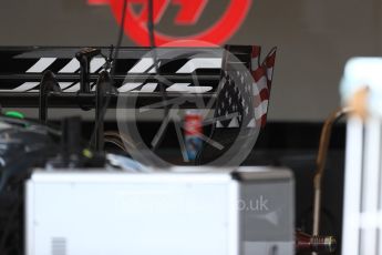 World © Octane Photographic Ltd. Formula 1 - American Grand Prix - Thursday - Pit Lane. Haas F1 Team VF-17. Circuit of the Americas, Austin, Texas, USA. Thursday 19th October 2017. Digital Ref: 1983LB1D2917