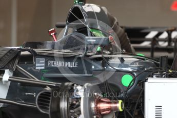 World © Octane Photographic Ltd. Formula 1 - American Grand Prix - Thursday - Pit Lane. Haas F1 Team VF-17. Circuit of the Americas, Austin, Texas, USA. Thursday 19th October 2017. Digital Ref: 1983LB1D2925