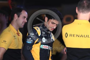 World © Octane Photographic Ltd. Formula 1 - American Grand Prix - Thursday - Pit Lane. Carlos Sainz - Renault Sport F1 Team R.S.17. Circuit of the Americas, Austin, Texas, USA. Thursday 19th October 2017. Digital Ref: 1983LB1D2994