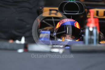 World © Octane Photographic Ltd. Formula 1 - American Grand Prix - Thursday - Pit Lane. Carlos Sainz - Renault Sport F1 Team R.S.17. Circuit of the Americas, Austin, Texas, USA. Thursday 19th October 2017. Digital Ref: 1983LB1D3059