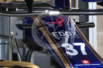 World © Octane Photographic Ltd. Formula 1 - American Grand Prix - Thursday - Pit Lane. Sauber F1 Team C36. Circuit of the Americas, Austin, Texas, USA. Thursday 19th October 2017. Digital Ref: 1983LB1D3121