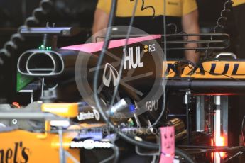 World © Octane Photographic Ltd. Formula 1 - American Grand Prix - Thursday - Pit Lane. Renault Sport F1 Team R.S.17. Circuit of the Americas, Austin, Texas, USA. Thursday 19th October 2017. Digital Ref: 1983LB1D3146