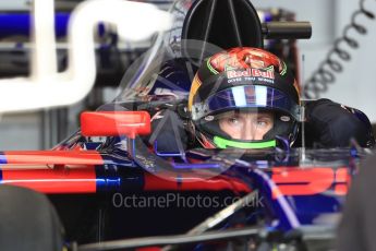World © Octane Photographic Ltd. Formula 1 - American Grand Prix - Thursday - Pit Lane. Brendon Hartley - Scuderia Toro Rosso STR12. Circuit of the Americas, Austin, Texas, USA. Thursday 19th October 2017. Digital Ref: 1983LB1D3183
