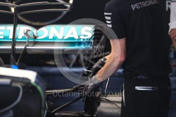 World © Octane Photographic Ltd. Formula 1 - American Grand Prix - Thursday - Pit Lane. Mercedes AMG Petronas F1 W08 EQ Energy+. Circuit of the Americas, Austin, Texas, USA. Thursday 19th October 2017. Digital Ref: 1983LB1D3214