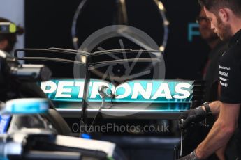 World © Octane Photographic Ltd. Formula 1 - American Grand Prix - Thursday - Pit Lane. Mercedes AMG Petronas F1 W08 EQ Energy+. Circuit of the Americas, Austin, Texas, USA. Thursday 19th October 2017. Digital Ref: 1983LB1D3219
