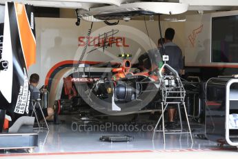 World © Octane Photographic Ltd. Formula 1 - American Grand Prix - Thursday - Pit Lane. Stoffel Vandoorne - McLaren Honda MCL32. Circuit of the Americas, Austin, Texas, USA. Thursday 19th October 2017. Digital Ref: 1983LB2D5709