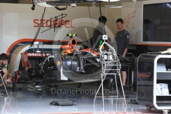 World © Octane Photographic Ltd. Formula 1 - American Grand Prix - Thursday - Pit Lane. Stoffel Vandoorne - McLaren Honda MCL32. Circuit of the Americas, Austin, Texas, USA. Thursday 19th October 2017. Digital Ref: 1983LB2D5720