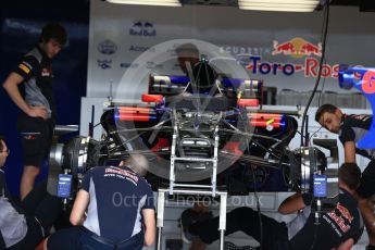 World © Octane Photographic Ltd. Formula 1 - American Grand Prix - Thursday - Pit Lane. Scuderia Toro Rosso STR12. Circuit of the Americas, Austin, Texas, USA. Thursday 19th October 2017. Digital Ref: 1983LB2D5729