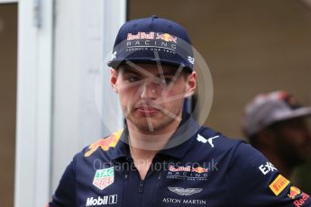 World © Octane Photographic Ltd. Formula 1 - American Grand Prix - Thursday - Pit Lane. Max Verstappen - Red Bull Racing RB13. Circuit of the Americas, Austin, Texas, USA. Thursday 19th October 2017. Digital Ref: 1983LB2D5787
