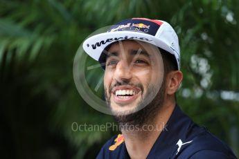 World © Octane Photographic Ltd. Formula 1 - American Grand Prix - Thursday - Pit Lane. Daniel Ricciardo - Red Bull Racing RB13. Circuit of the Americas, Austin, Texas, USA. Thursday 19th October 2017. Digital Ref: 1983LB2D5799