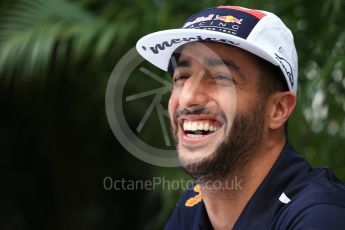 World © Octane Photographic Ltd. Formula 1 - American Grand Prix - Thursday - Pit Lane. Daniel Ricciardo - Red Bull Racing RB13. Circuit of the Americas, Austin, Texas, USA. Thursday 19th October 2017. Digital Ref: 1983LB2D5810